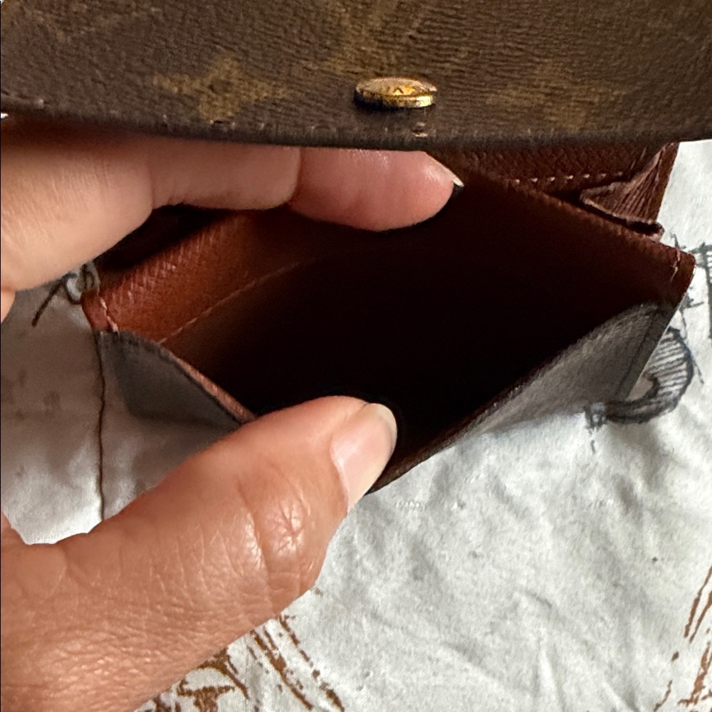 Louis Vuitton Monogram Canvas Compact Wallet in Brown and Gold - Picture 6 of 11